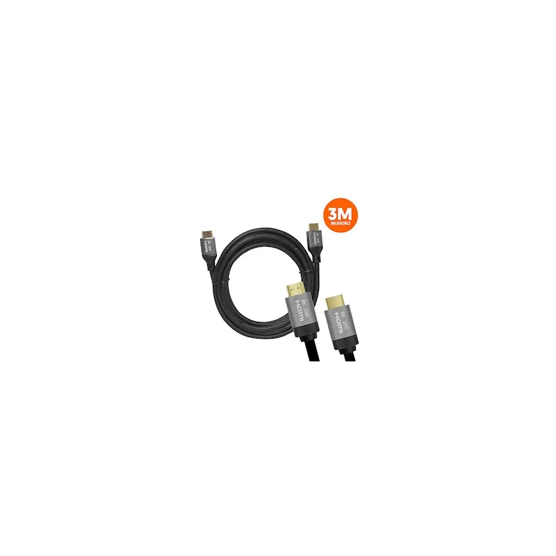 HDMI-HDMI kabelis (v2.1 | 8K | 3 m) melns