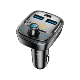 FM-передатчик Forever Bluetooth 2 x USB-A 1 x USB-C PD 30W TR-370 черный