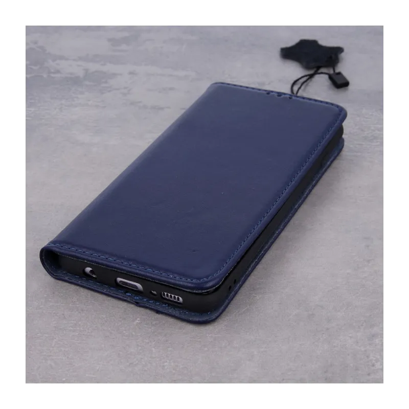 Чехол Smart Pro из натуральной кожи для iPhone 16 Pro 6,3 дюйма, темно-синий