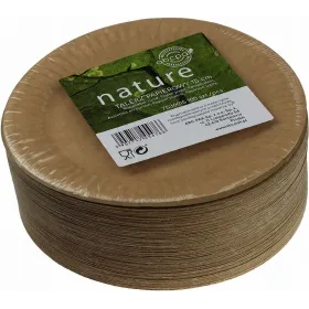 Ekologiczne Talerze papierowe kraft 15 см 100 шт.
