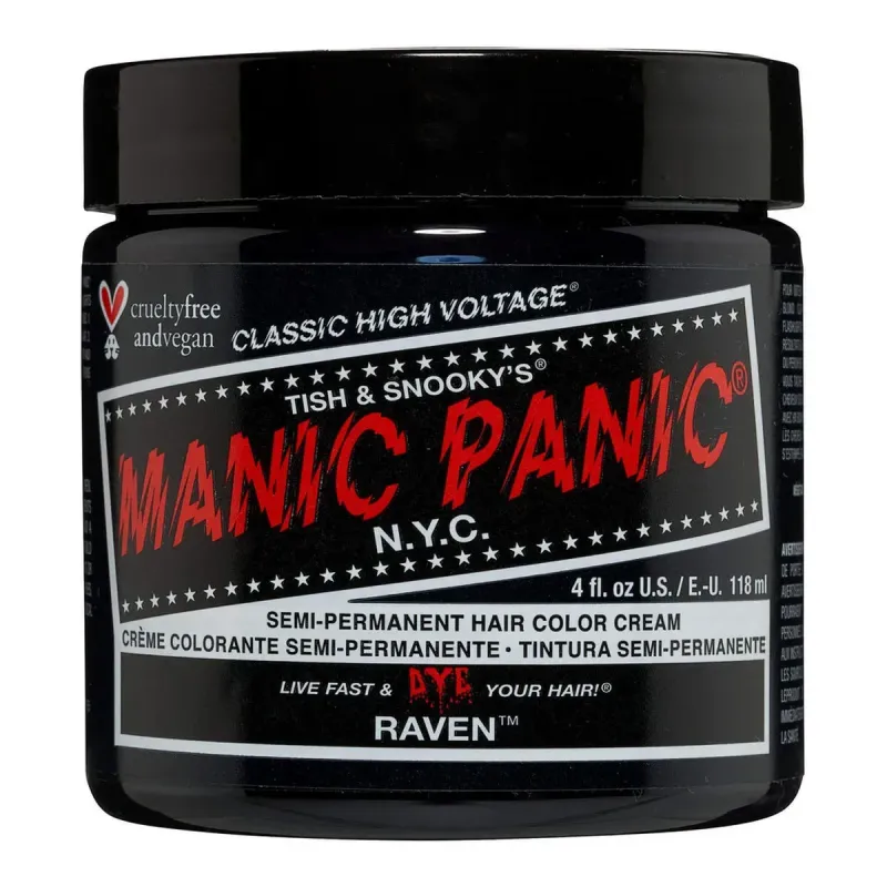 Noturīga Krāsa Classic Manic Panic ‎HCR 11007 raven (118 ml)
