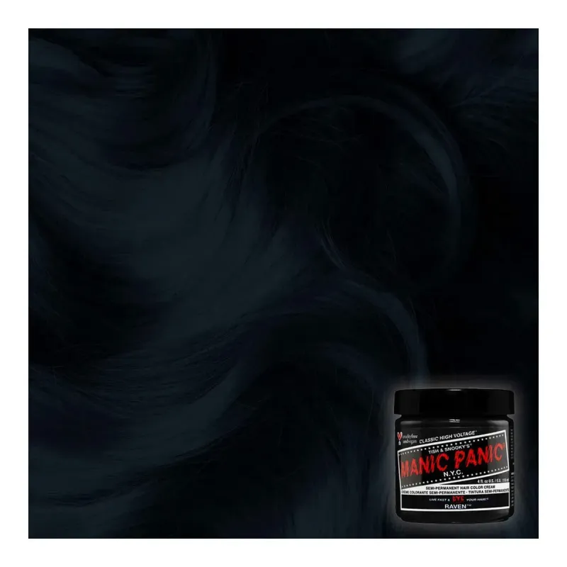 Pysyvä väriaine Classic Manic Panic ‎HCR 11007 raven (118 ml)