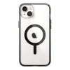 Speck Presidio Perfect-Clear with Impact Geometry + MagSafe - iPhone 15 Plus / 14 Plus Case with MICROBAN Coating (Clear / Black