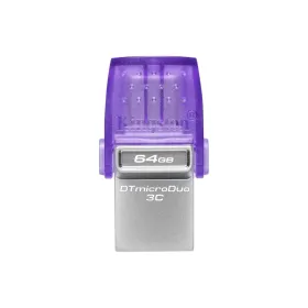 USB Zibatmiņa Kingston microDuo 3C Tērauds Violets 64 GB