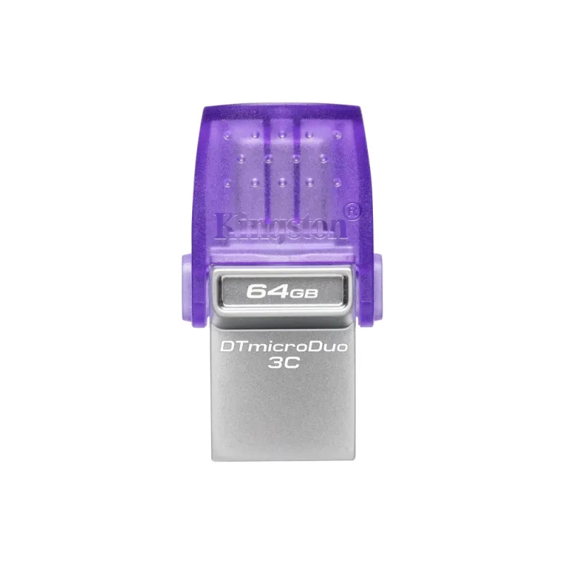 USВ-флешь память Kingston microDuo 3C Сталь Пурпурный 64 Гб