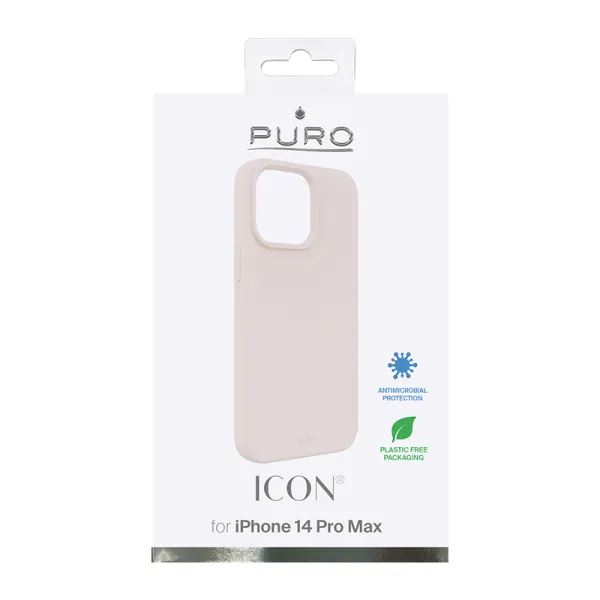 PURO ICON Cover - Case for iPhone 14 Pro Max (pink sand)