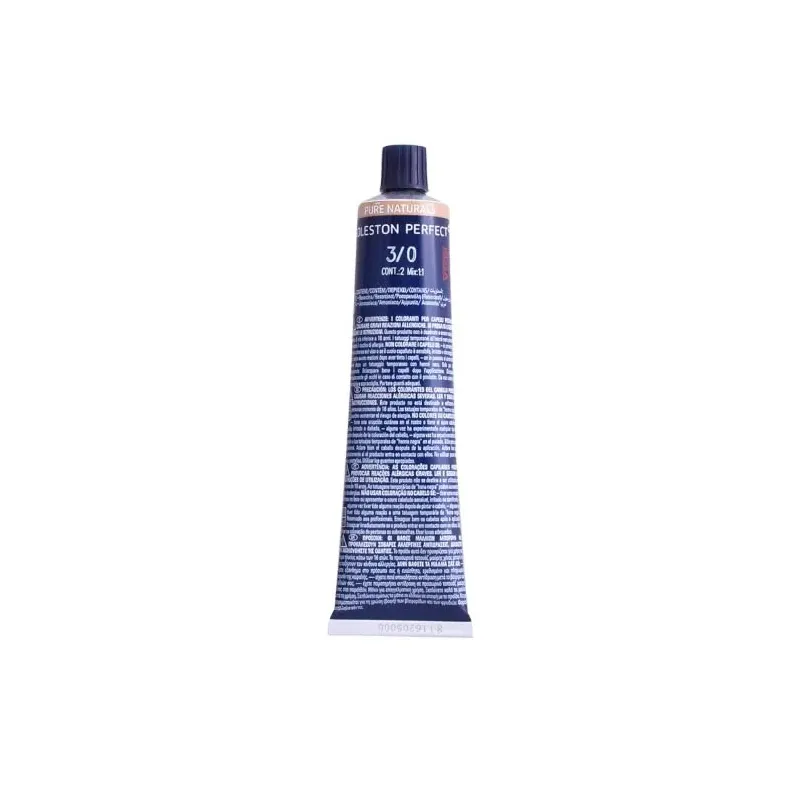 Pysyvä värivoide Wella Koleston Perfect Me+ Pure Naturals Dark Brown Nº 3/0 60 ml