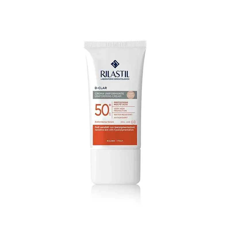 Facial Sun Cream Rilastil Sun System Unifying Spf 50 Light (40 ml)