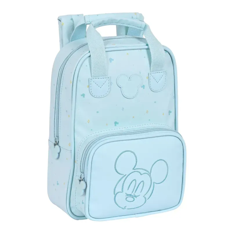 Vaikiškas krepšys Mickey Mouse Baby Šviesiai mėlyna 20 x 28 x 8 cm