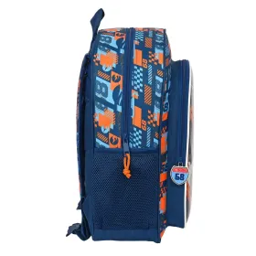 Koolikott Hot Wheels Speed club Oranž Tumesinine (32 x 38 x 12 cm)