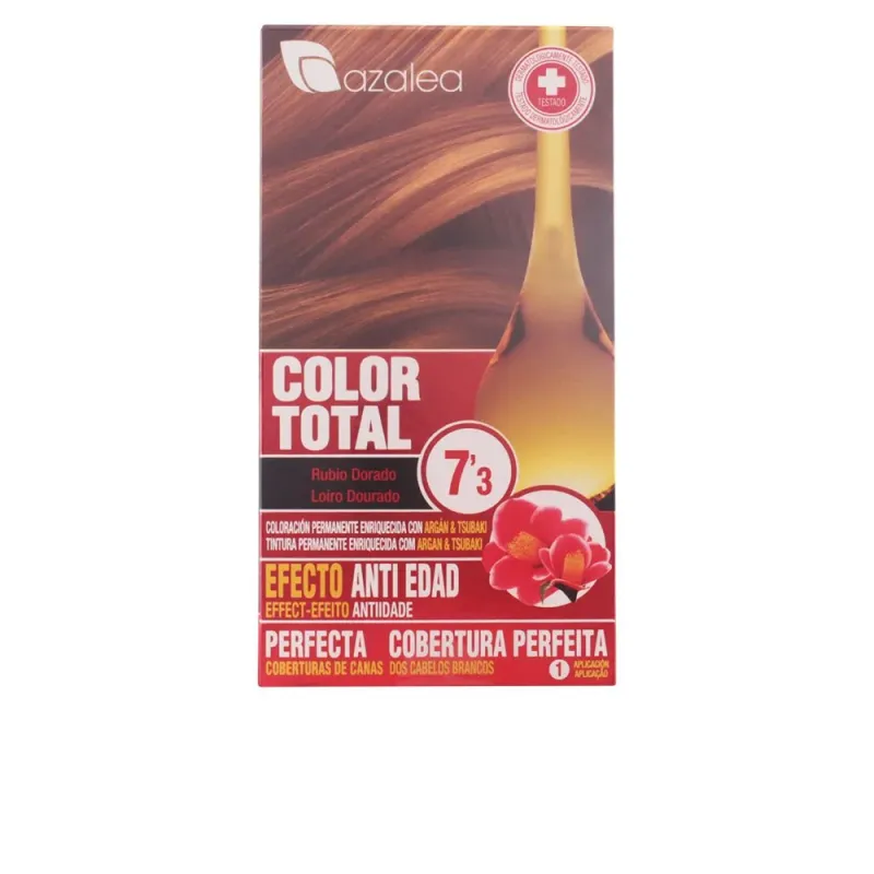 Vananemisvastane püsivärv Azalea Color Total Kuldne blond Plaatinablond Nº 7,3-Rubio Dorado (1 Ühikut)