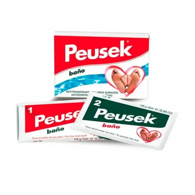 Peusek Antiperspirant Foot Bath 2 Sachets 20g