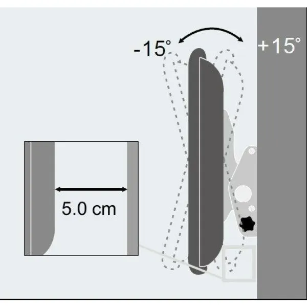 TV Statīvs Techly 301276 65" 60 Kg