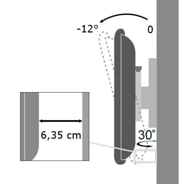 TV Statīvs Techly ICA-LCD 2900B 19" 37" 25 kg