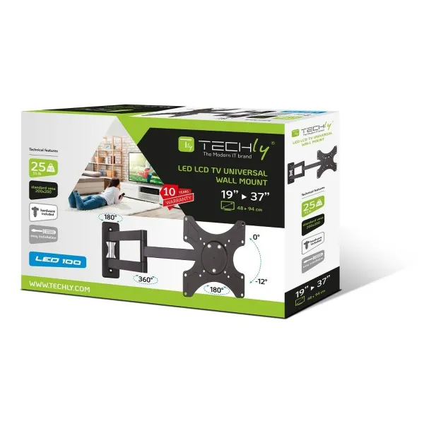 TV Statīvs Techly ICA-LCD 2903 19" 37" 25 kg
