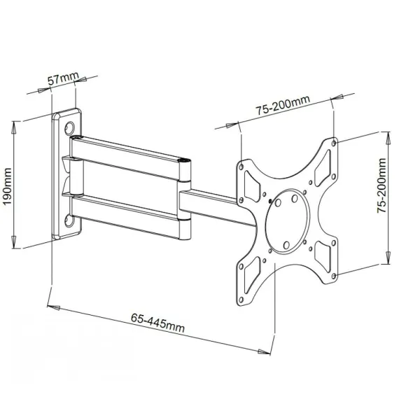 TV Statīvs Techly ICA-LCD 2903 19" 37" 25 kg