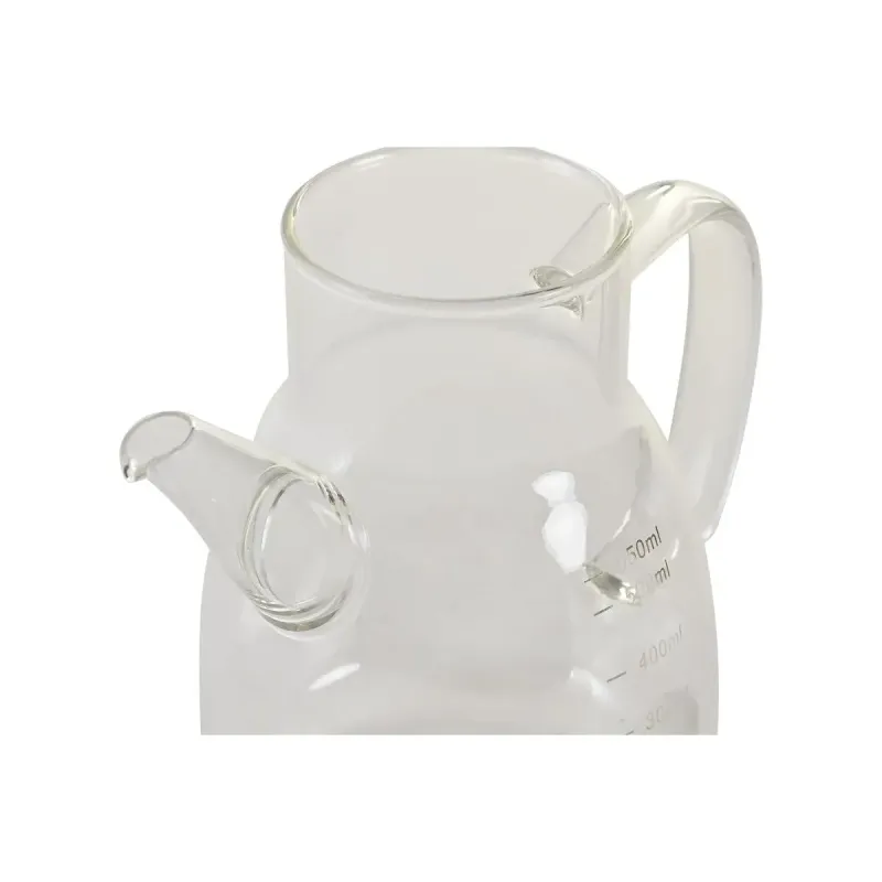 Mausteikko DKD Home Decor 17 x 10 x 15,5 cm Hopeinen Ruostumaton teräs 550 ml Borosilikaattilasi