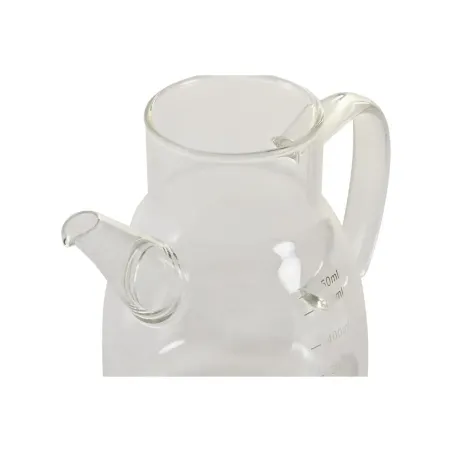 Масленка DKD Home Decor 17 x 10 x 15,5 cm Серебристый Нержавеющая сталь 550 ml Боросиликатное стекло