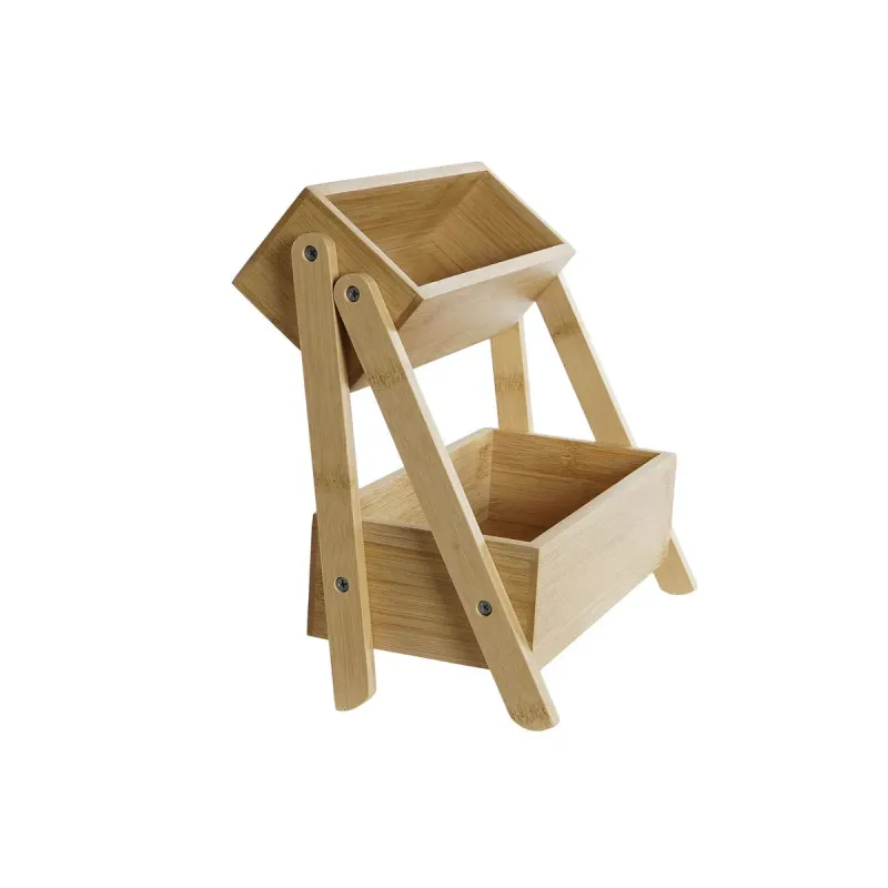 Полка DKD Home Decor Wood Bamboo 27 x 12 x 25 см