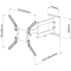 Seinäteline Techly ICA-PLB 136M 55" 23