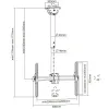 TV Ceiling Support Techly ICA-CPLB 946L 70" 37