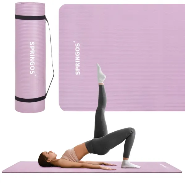 Fitnessmatt Springos YG0038 183 cm