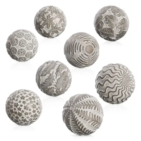 Pallid Dekoratsioon Hallvalge 10 x 10 x 10 cm (8 tk)