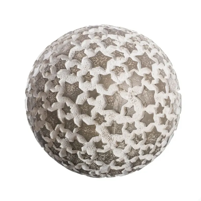 Pallokoriste Harmaanvalkoinen 10 x 10 x 10 cm (8 kpl)