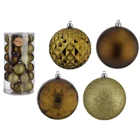 SET OF 30 PVC BALLS 8CM OLIVE GREEN