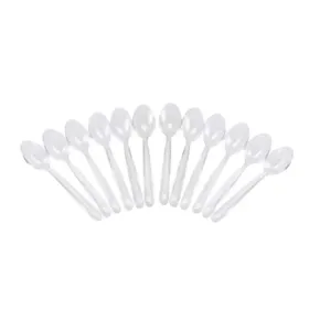 Reusable spoon set Algon Dessert Transparent 12 Units 14 cm