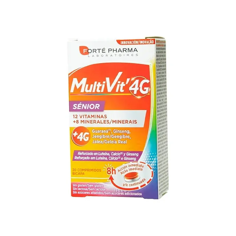 Forté Pharma 12 Multivit 4G Sénior 30 Tablets 