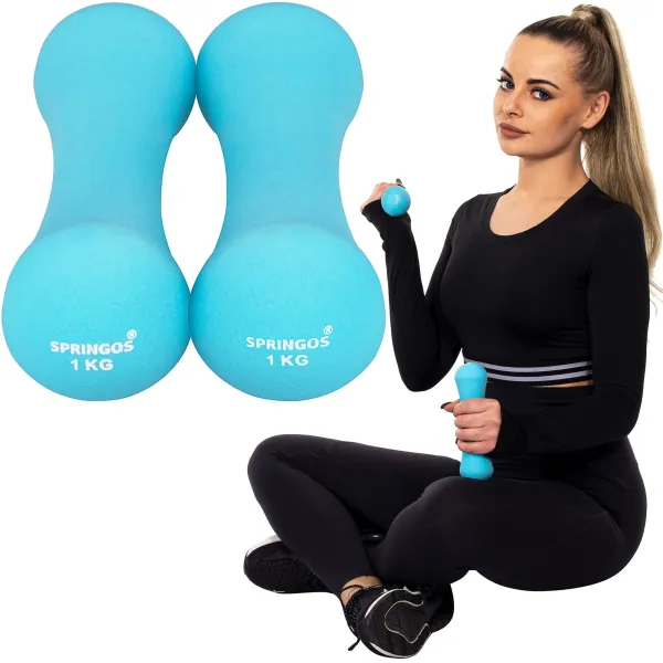 Neopreenist hantlid Springos FA1038 2x1 kg