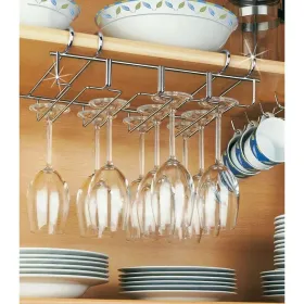 Metallist klaasist alus 12 veiniklaasile (34 x 25 x 8 cm)