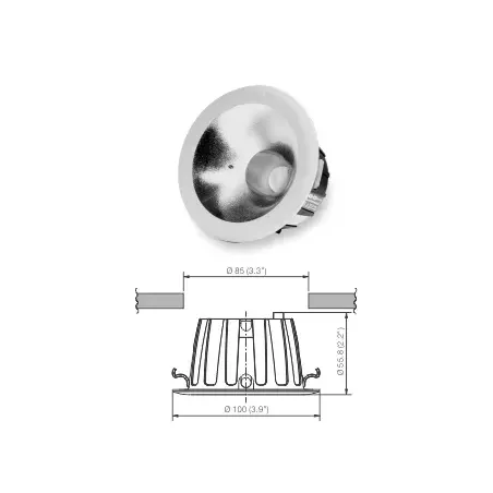 CORVI LED-punktvalgusti 4 pimestavat allvalgustit 5W 4000K 600 luumenit