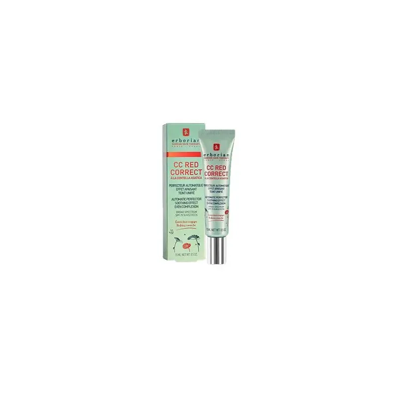 Pretgrumbu krēms Erborian CC RED Tīrs Spf 25 15 ml