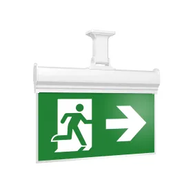 BRY-EXIT-LED-2W-HNG-IP20-WHT-EMERGENCY EXIT