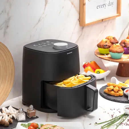 Airfryer InnovaGoods Musta 1200 W 2 L (Kunnostetut Tuotteet B)