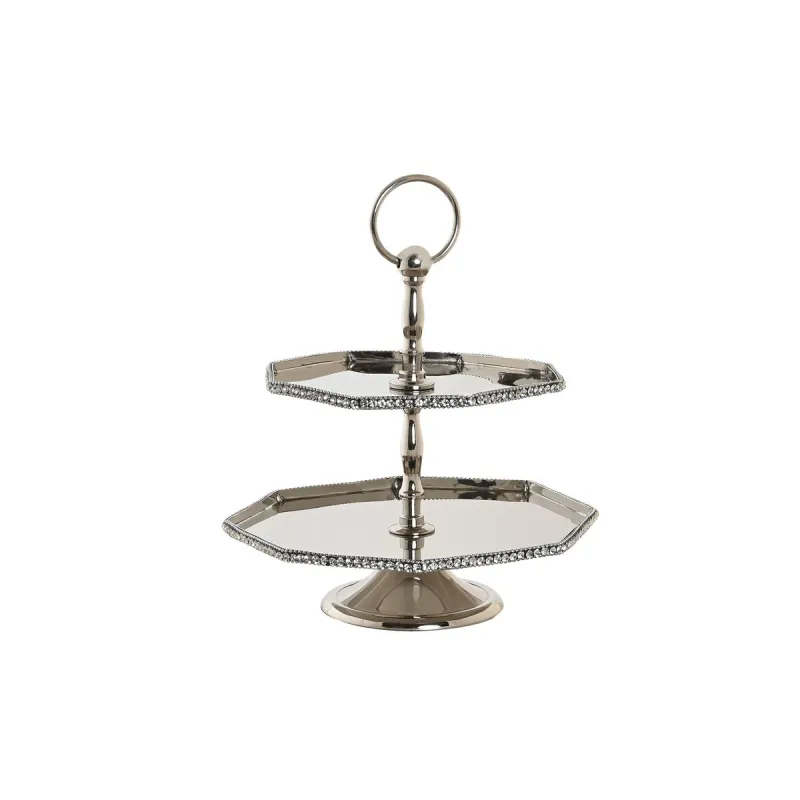 Lauakaunistus DKD Home Decor Hõbedane Akrüül Alumiinium 23 x 23 x 22 cm