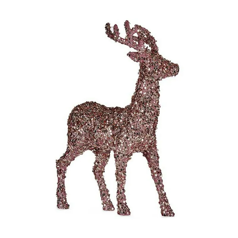 Jõulu põhjapõder Krist+ Roosa Kuldne Põhjapõder 15 x 45 x 30 cm