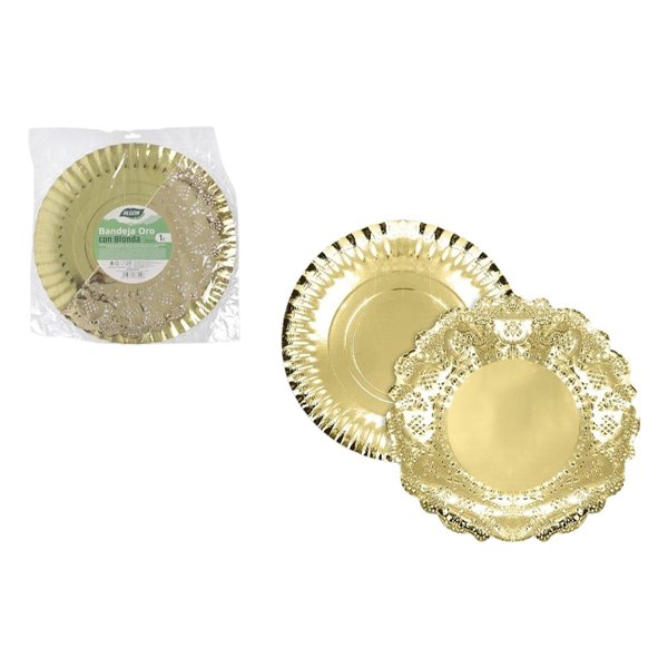 Snack tray Algon Circular 35 cm (30 Units)