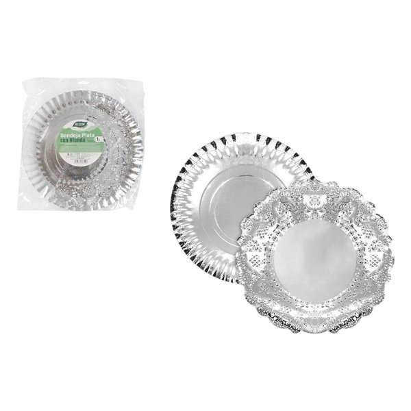 Snack tray Algon Circular 35 cm (30 Units)
