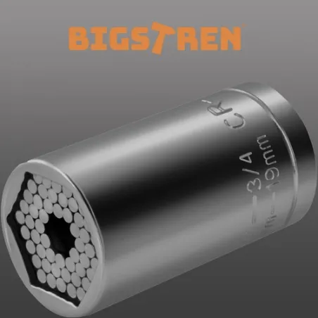 Yleiskäyttöinen hylsy - hylsyavain 7-19 mm