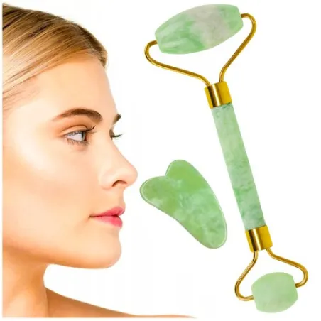 Jadeite facial massager