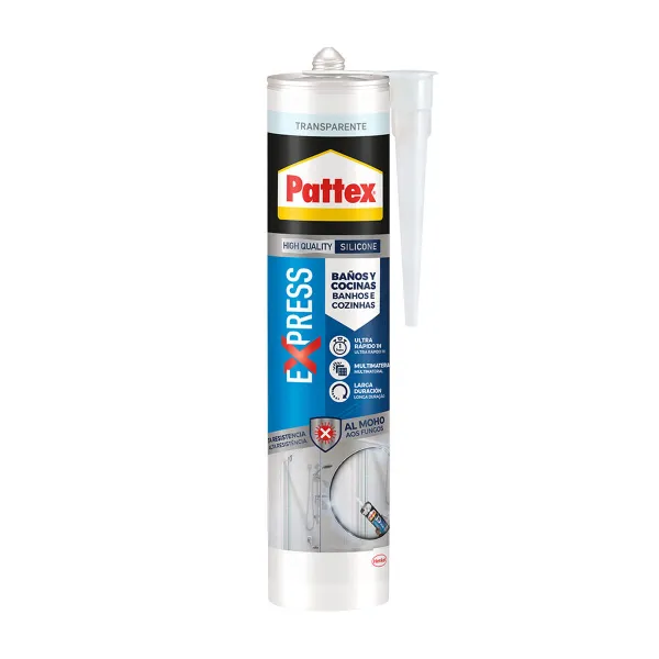 Silikoon Pattex Express Läbipaistev 280 ml