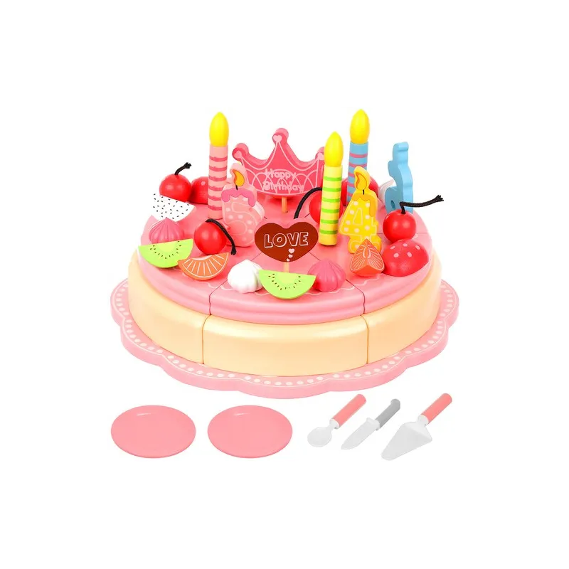 Wooden birthday cake
