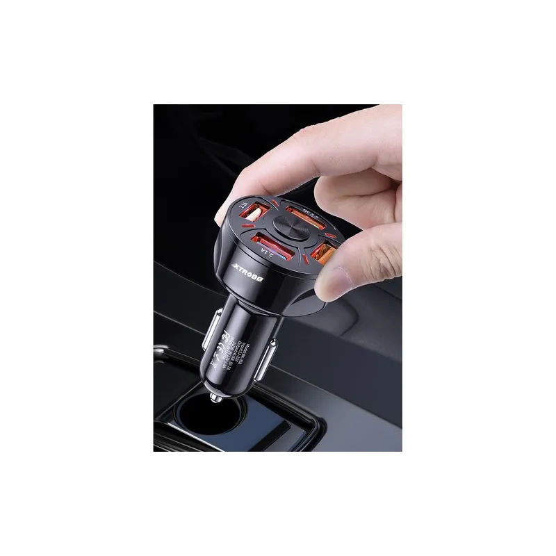 Autolaadija 4x USB + kaabel Xtrobb 19907