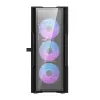 Darkflash DK431 Glass computer case (black) + 4 RGB fans