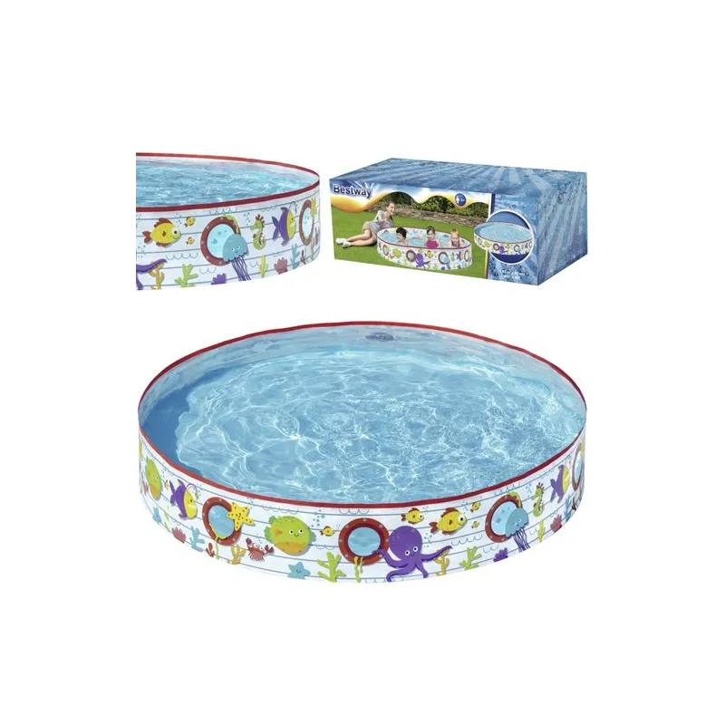 Lasten ja 39-vuotiaiden 152x25cm BESTWAY 55029 puhallettava uima-allas