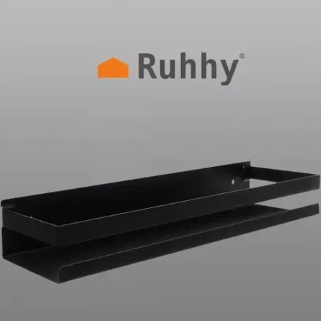 Kylpyhuoneen hylly musta Ruhhy 19188