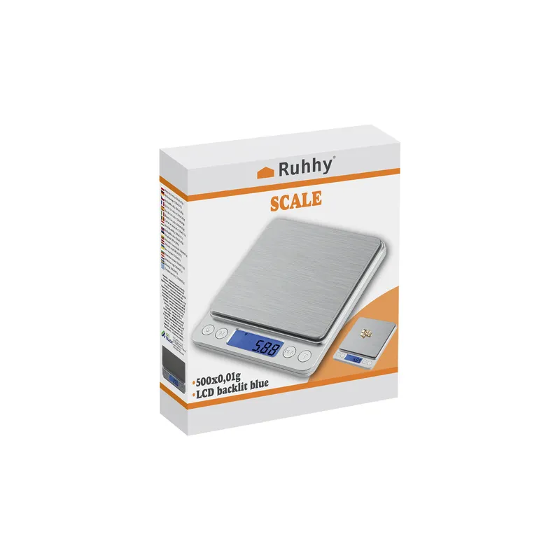 Kitchen scale 500x0.01g Ruhhy 19899